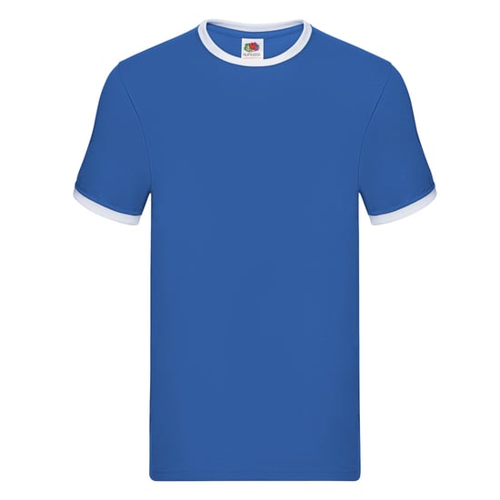Fruit of the Loom Heren Ringer 160 T-Shirt (Koningsblauw/Wit) - Image 1