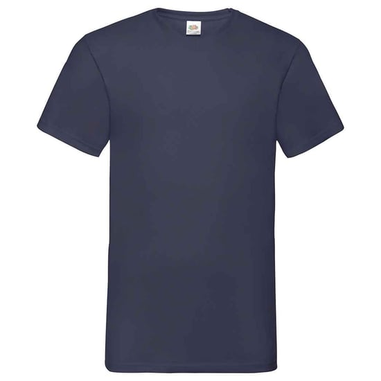 Fruit of the Loom Unisex Adult Waardevol V Hals T-shirt (Deep Navy) - Image 1
