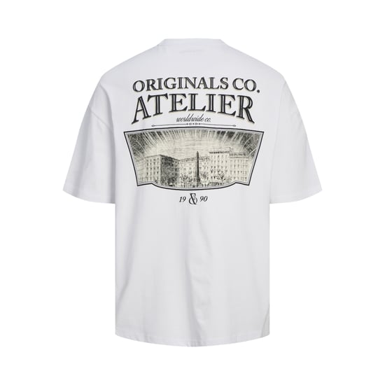 Jack & Jones Tee SS Santorini Oversize Fit Tee Wit - Image 2