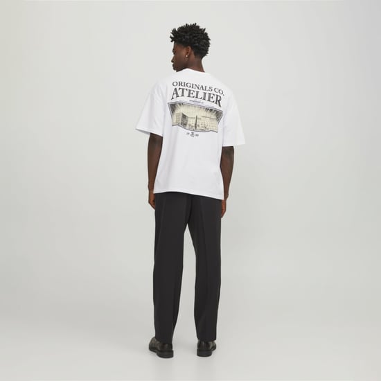 Jack & Jones Tee SS Santorini Oversize Fit Tee Wit - Image 4