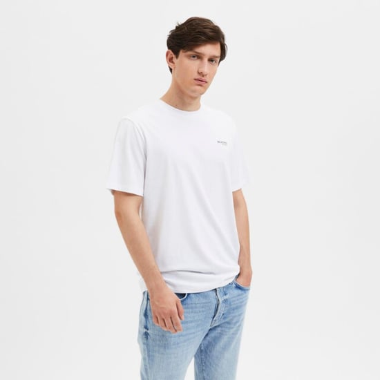 Selected Tee SS Aspen Logo Tee Wit - Image 2