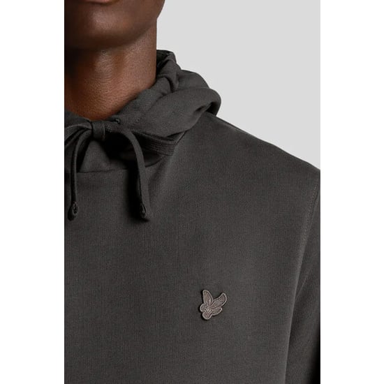 Lyle & Scott tonale Eagle-logo gunmetal grijze pull-over hoodie - Image 2