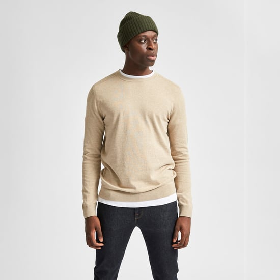 Selected Sweaters Berg Pullover Crew Neck Kelp Beige - Image 2