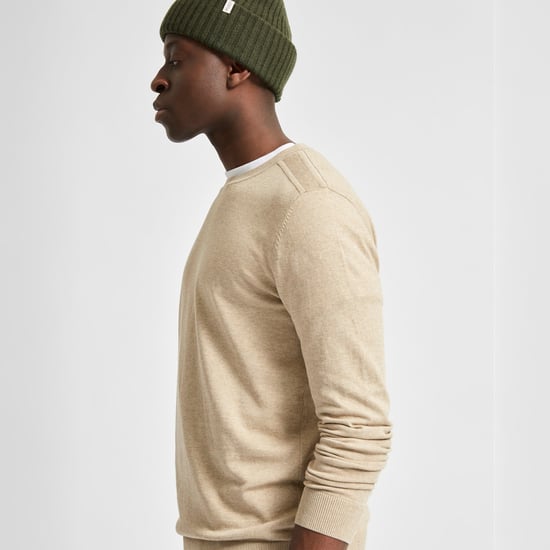 Selected Sweaters Berg Pullover Crew Neck Kelp Beige - Image 3