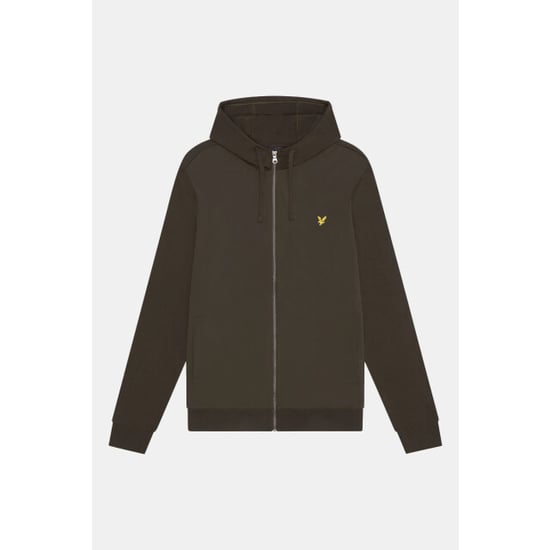 Lyle & Scott hybride olijfgroene hoodie met rits - Image 6