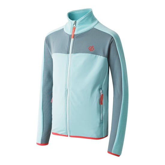 Dare 2B Kinder/Kids Emergent IV Stretch Midlayer (Element Grijs/Aquifer) - Image 3