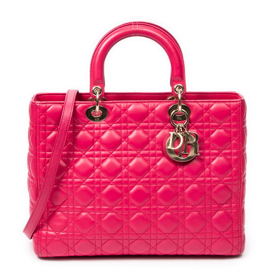 Large Lady Dior Zip Schoudertas - Image 1