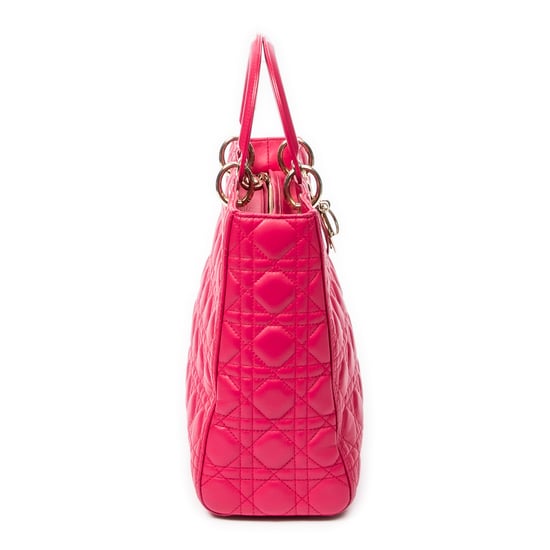 Large Lady Dior Zip Schoudertas - Image 4