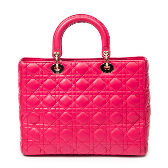 Large Lady Dior Zip Schoudertas - Image 5