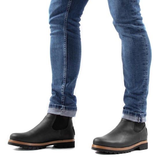 Panama Jack Heren Beny Igloo C1 Zwarte Waterdichte Leren Chelsea Boots - Image 5