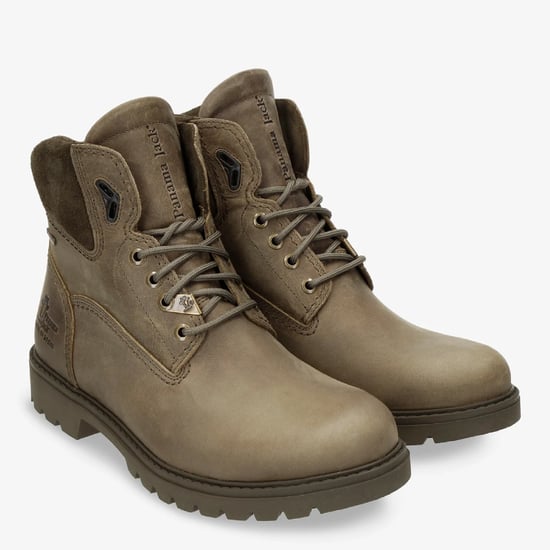 Panama Jack Heren Amur GTX C32 Khaki Waterdichte Leren Enkellaarsjes - Image 3