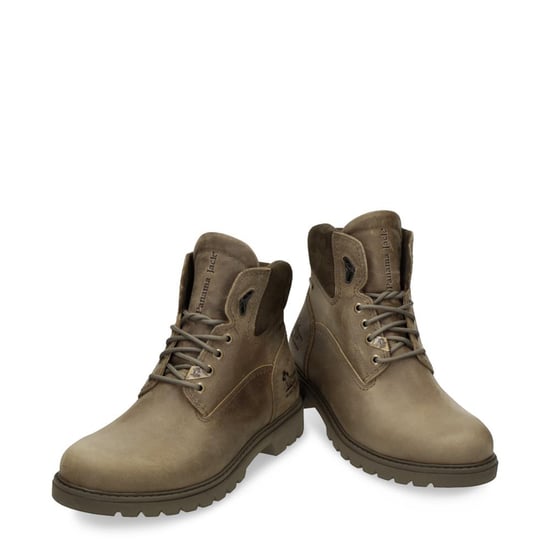 Panama Jack Heren Amur GTX C32 Khaki Waterdichte Leren Enkellaarsjes - Image 4