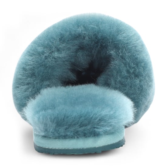 Dames schapenvacht pantoffels blauwgroene warme winterbont slippers - Nordic - Image 5