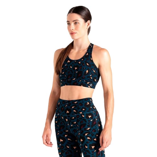 Dare 2B Dames/Dames Swift II Sportbeha met dierenprint (Maanlicht Denim) - Image 4