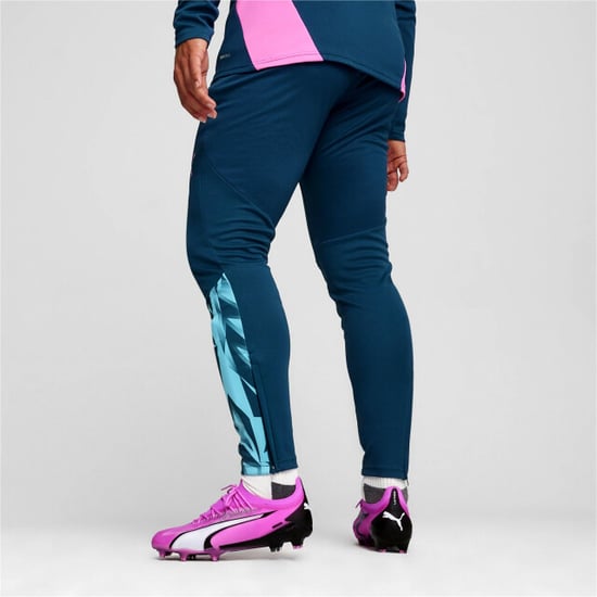 Heren Puma IndividualFINAL Trainingsbroek in Blauw - Image 4
