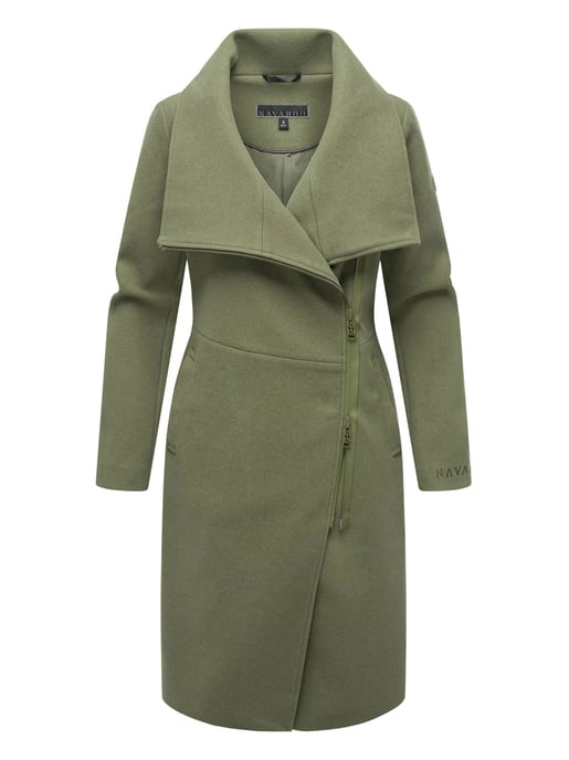 Navahoo Samtrose dames overgangsmantel met opstaande kraag – elegant & modern - Image 1