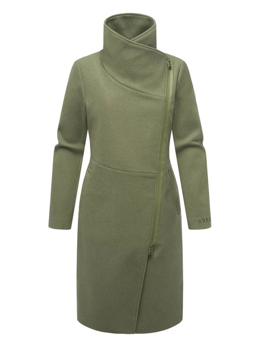 Navahoo Samtrose dames overgangsmantel met opstaande kraag – elegant & modern - Image 2