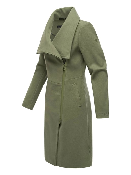 Navahoo Samtrose dames overgangsmantel met opstaande kraag – elegant & modern - Image 3