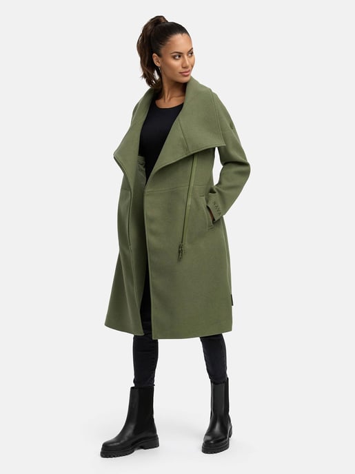 Navahoo Samtrose dames overgangsmantel met opstaande kraag – elegant & modern - Image 6