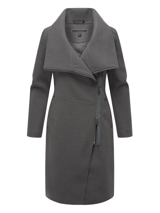 Navahoo Samtrose dames overgangsmantel met opstaande kraag – elegant & modern - Image 1