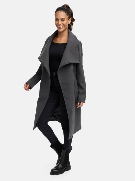 Navahoo Samtrose dames overgangsmantel met opstaande kraag – elegant & modern - Image 6