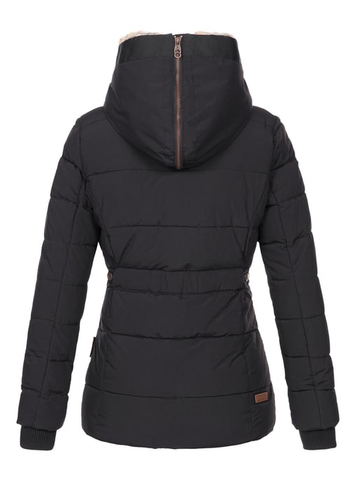 Marikoo dames winterjas Nekoo met imitatiebont capuchon & teddyvoering - Image 3