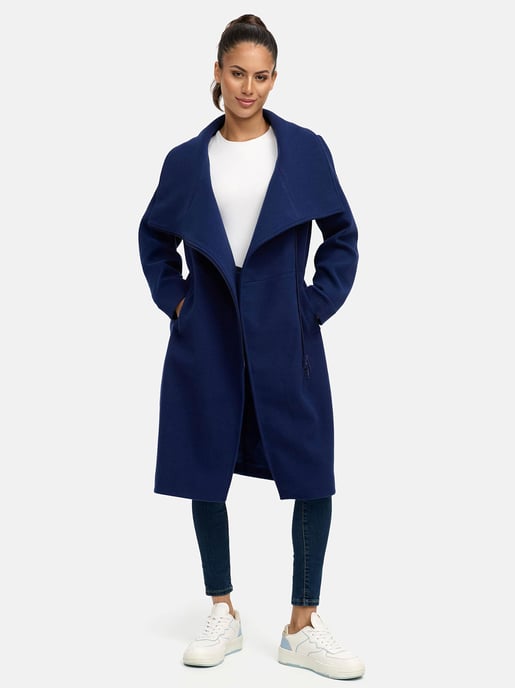 Navahoo Samtrose dames overgangsmantel met opstaande kraag – elegant & modern - Image 6