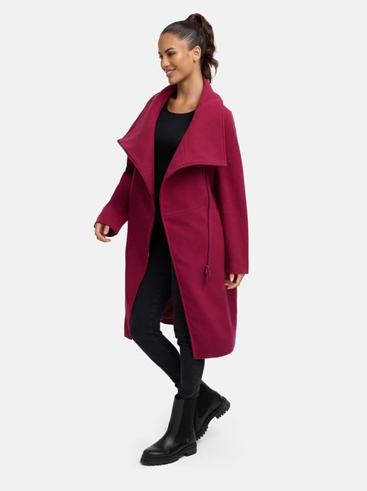 Navahoo Samtrose dames overgangsmantel met opstaande kraag – elegant & modern - Image 6