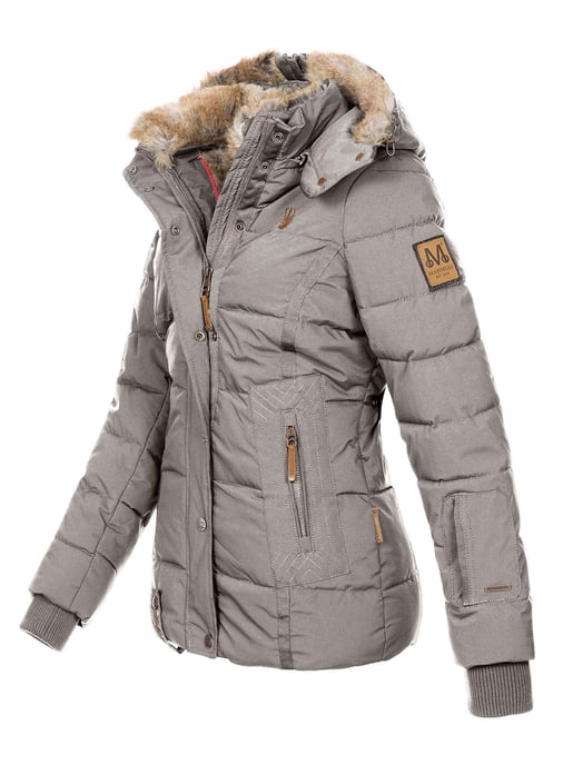 Marikoo dames winterjas Nekoo met imitatiebont capuchon & teddyvoering - Image 2