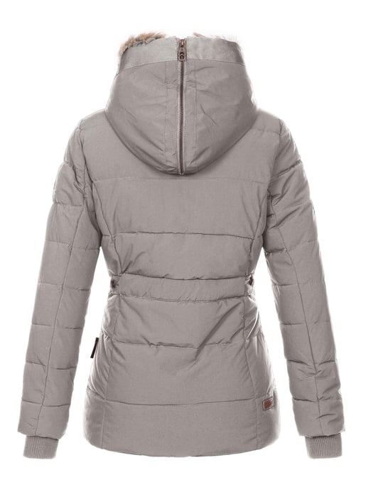 Marikoo dames winterjas Nekoo met imitatiebont capuchon & teddyvoering - Image 3