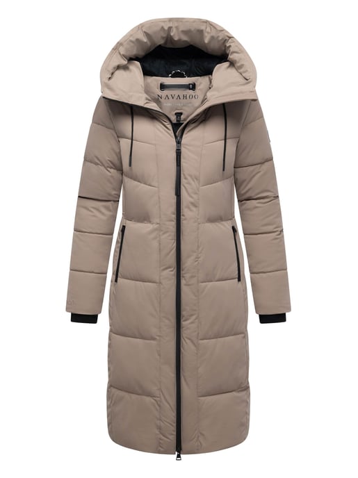 Navahoo dames wintermantel SCHOKOKUSS – elegant, warm & functioneel - Image 1