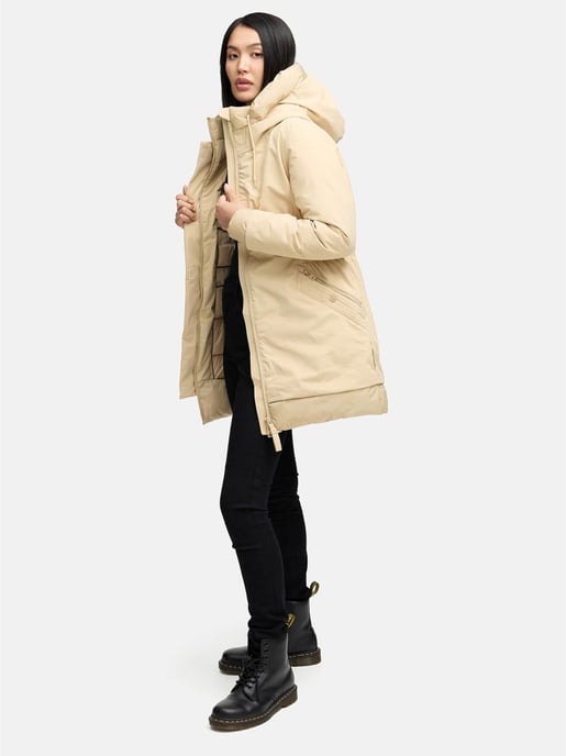 Navahoo dames winterparka WINTERPRINZESSIN met capuchon & vrouwelijke pasvorm - Image 2