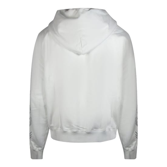 Off-white Stitch Diags Zip Skate Hoodie Wit - Image 3