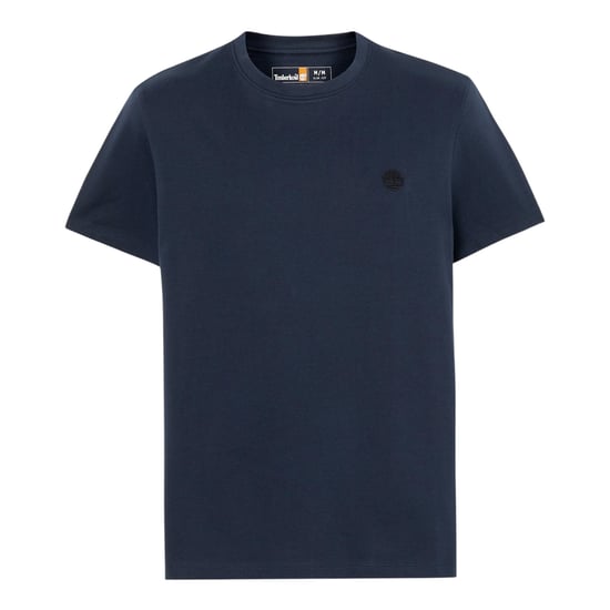 Timberland Heren T-Shirts Classic Logo Zomer Crew Neck Dunstan River Tops Nieuw - Image 4