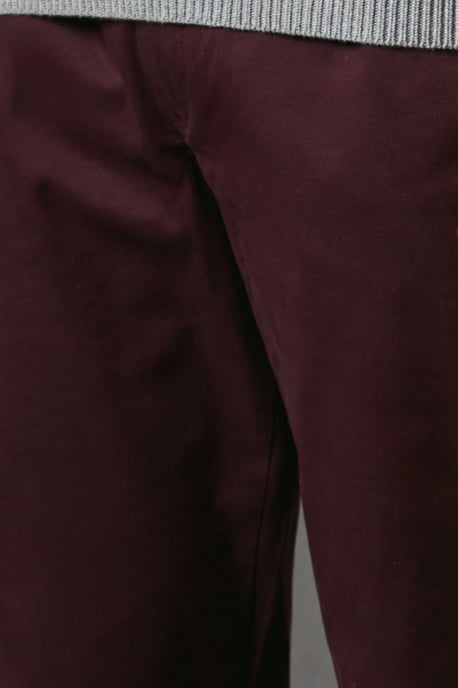 Burgundy Premium Chino Trousers - Image 5