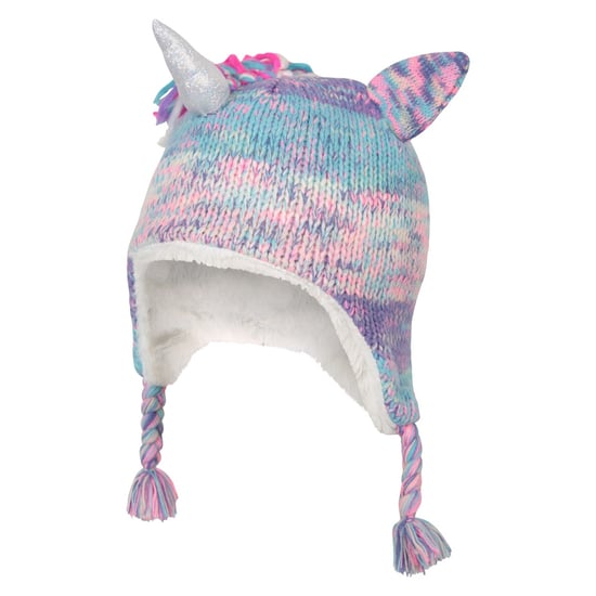 Mountain Warehouse Kinder/Kinder Unicorn Bomber Hat (Blauw/roze) - Image 5