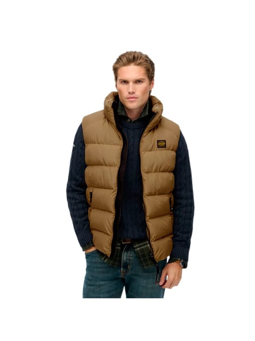Superdry Essential mouwloze gewatteerde jas voor heren - Image 1