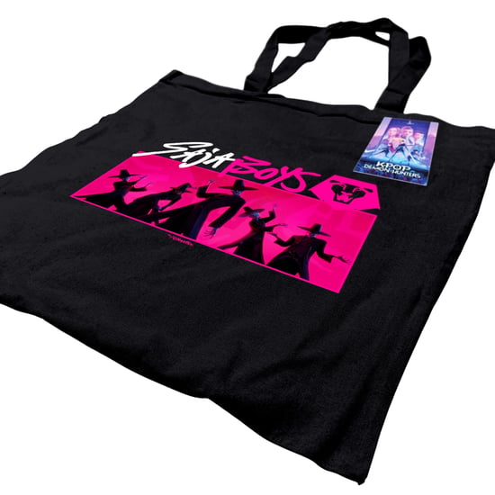 K-Pop Demon Hunters Saja Boys Tote Bag (Zwart/Roze) - Image 2
