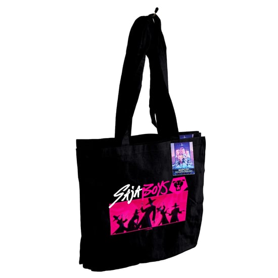 K-Pop Demon Hunters Saja Boys Tote Bag (Zwart/Roze) - Image 3