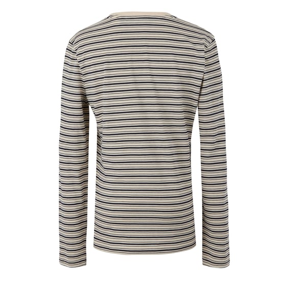 Regatta Dames/Dames Federica Stripe T-shirt met lange mouwen (Licht Vanille/Navy) - Image 2