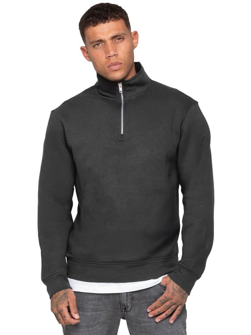 Enzo Milano | Heren Half Zip Sweatshirt - Image 1