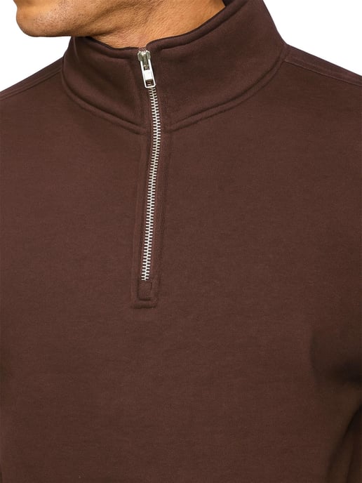 Enzo Milano | Heren Half Zip Sweatshirt - Image 3