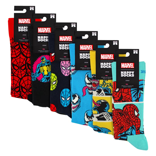 6-Pak Spider-Man Sokken Bundle Novelty Sokken | Cadeau Idee - Image 2