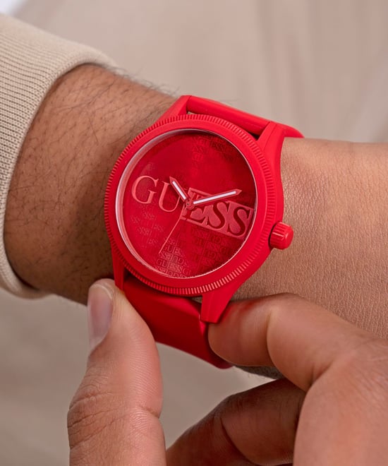 Guess Reputation Heren Horloge Rood GW0780G2 - Image 5