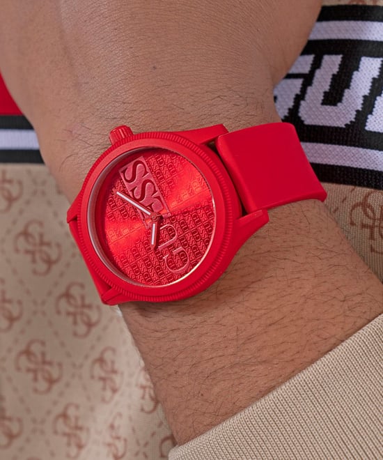Guess Reputation Heren Horloge Rood GW0780G2 - Image 6