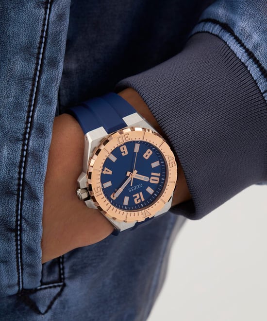Guess Campus Heren Blauwe Horloge GW0906G3 - Image 5