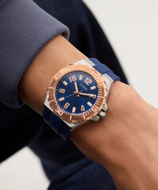 Guess Campus Heren Blauwe Horloge GW0906G3 - Image 6