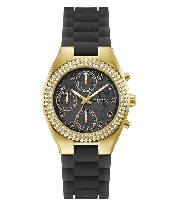 Guess Jelly Dames Zwarte Horloge GW0773L2 - Image 1