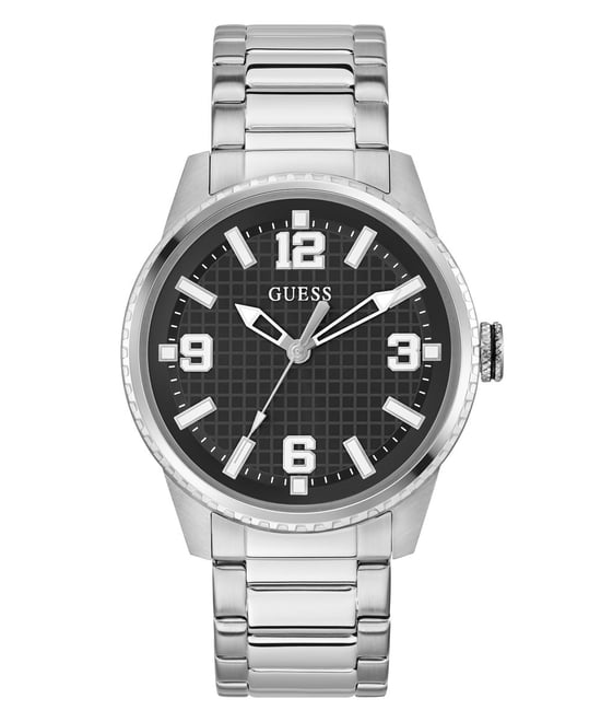 Guess Varsity G Heren Zilveren Horloge GW0889G1 - Image 1
