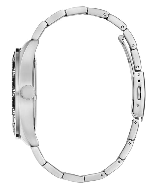 Guess Letterman Heren Zilveren Horloge GW0904G1 - Image 2